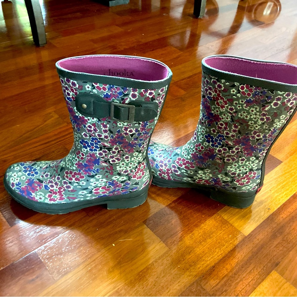 Chooka Flowered Rain Boots